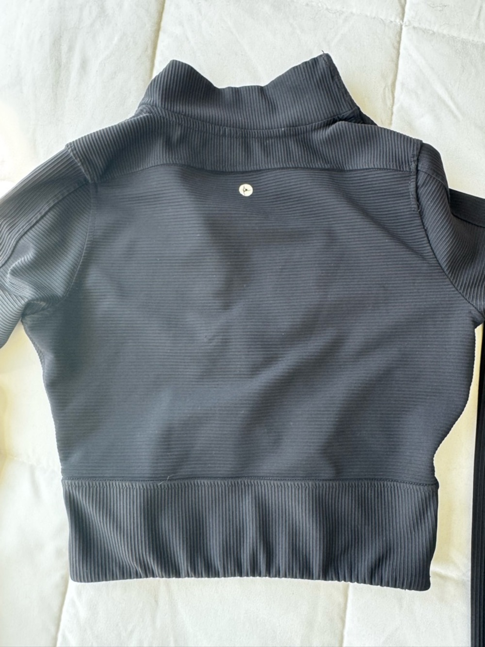 Black Ribbed Athletic Set - Picture 4 of 11